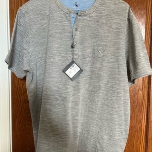 Tailorbyrd Heather Gray Casual Button Down Shirt